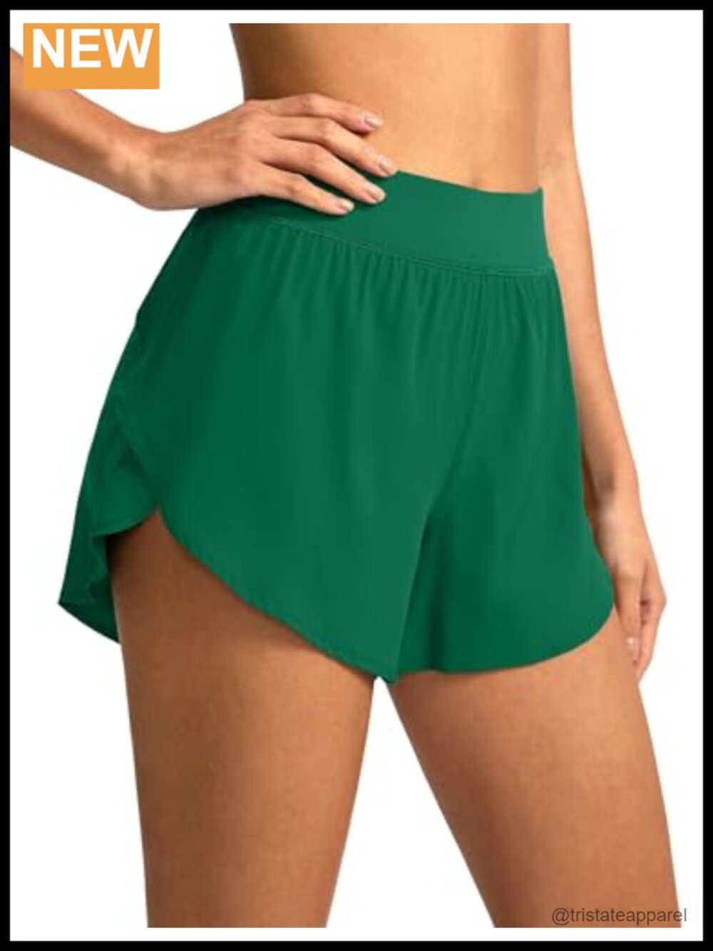 High Waisted Athletic Running Shorts with Liner Quick Dry Gym Workout